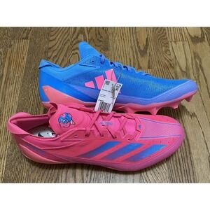 New Adidas Adizero Football Electric Men's Size 16 Snack Attack IE4406 Pink Blue